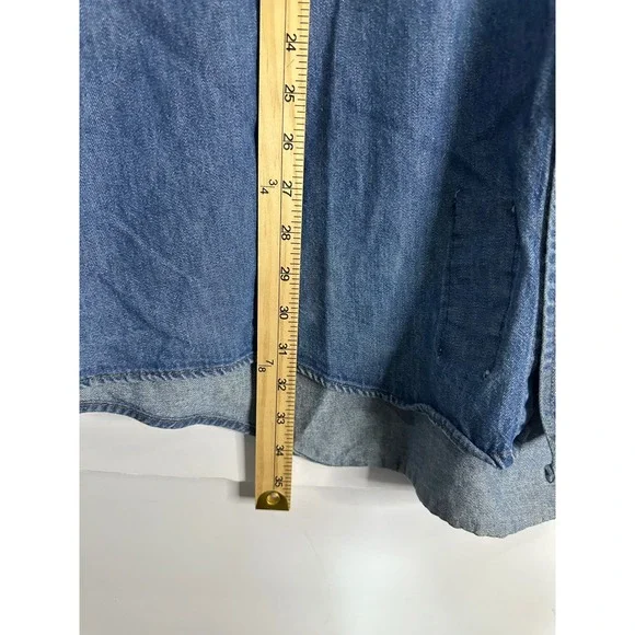 Wrangler Flame Resistant Denim Shirt Men's 3XL-Tall Work Western Blue - Picture 5 of 6